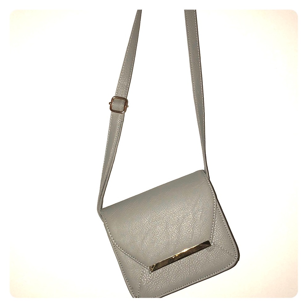 Charlotte Russe light grey crossbody purse